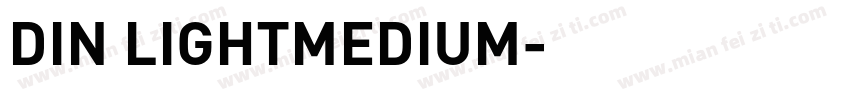 DIN LIGHTMEDIUM字体转换